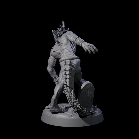Slimy Lizardfolk Zombie B Miniature for Dungeons and Dragons, Pathfinder or other TTRPGs