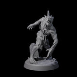Slimy Lizardfolk Zombie B Miniature for Dungeons and Dragons, Pathfinder or other TTRPGs