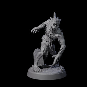 Slimy Lizardfolk Zombie B Miniature for Dungeons and Dragons, Pathfinder or other TTRPGs