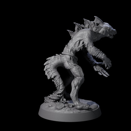 Slimy Lizardfolk Zombie C Miniature for Dungeons and Dragons, Pathfinder or other TTRPGs