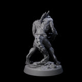 Slimy Lizardfolk Zombie C Miniature for Dungeons and Dragons, Pathfinder or other TTRPGs