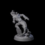 Slimy Lizardfolk Zombie D Miniature for Dungeons and Dragons, Pathfinder or other TTRPGs