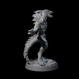 Slimy Lizardfolk Zombie E Miniature for Dungeons and Dragons, Pathfinder or other TTRPGs