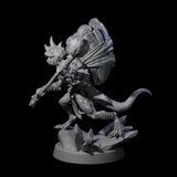 Slimy Troglodyte Cultist A Miniature for Dungeons and Dragons, Pathfinder or other TTRPGs