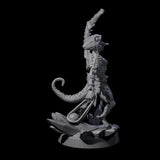 Slimy Troglodyte Cultist B Miniature for Dungeons and Dragons, Pathfinder or other TTRPGs