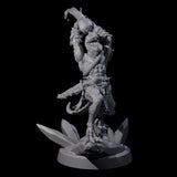 Slimy Troglodyte Cultist C Miniature for Dungeons and Dragons, Pathfinder or other TTRPGs