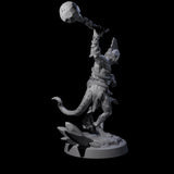 Slimy Troglodyte Cultist D Miniature for Dungeons and Dragons, Pathfinder or other TTRPGs
