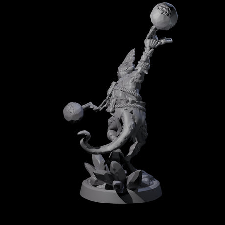 Slimy Troglodyte Cultist D Miniature for Dungeons and Dragons, Pathfinder or other TTRPGs