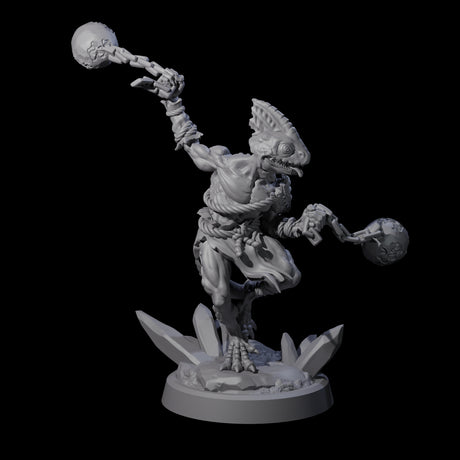 Slimy Troglodyte Cultist D Miniature for Dungeons and Dragons, Pathfinder or other TTRPGs