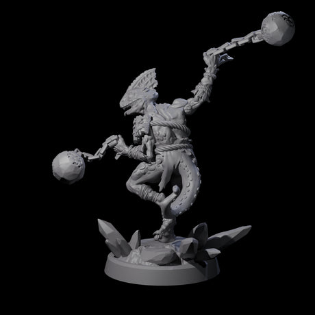 Slimy Troglodyte Cultist D Miniature for Dungeons and Dragons, Pathfinder or other TTRPGs