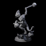 Slimy Troglodyte Cultist D Miniature for Dungeons and Dragons, Pathfinder or other TTRPGs