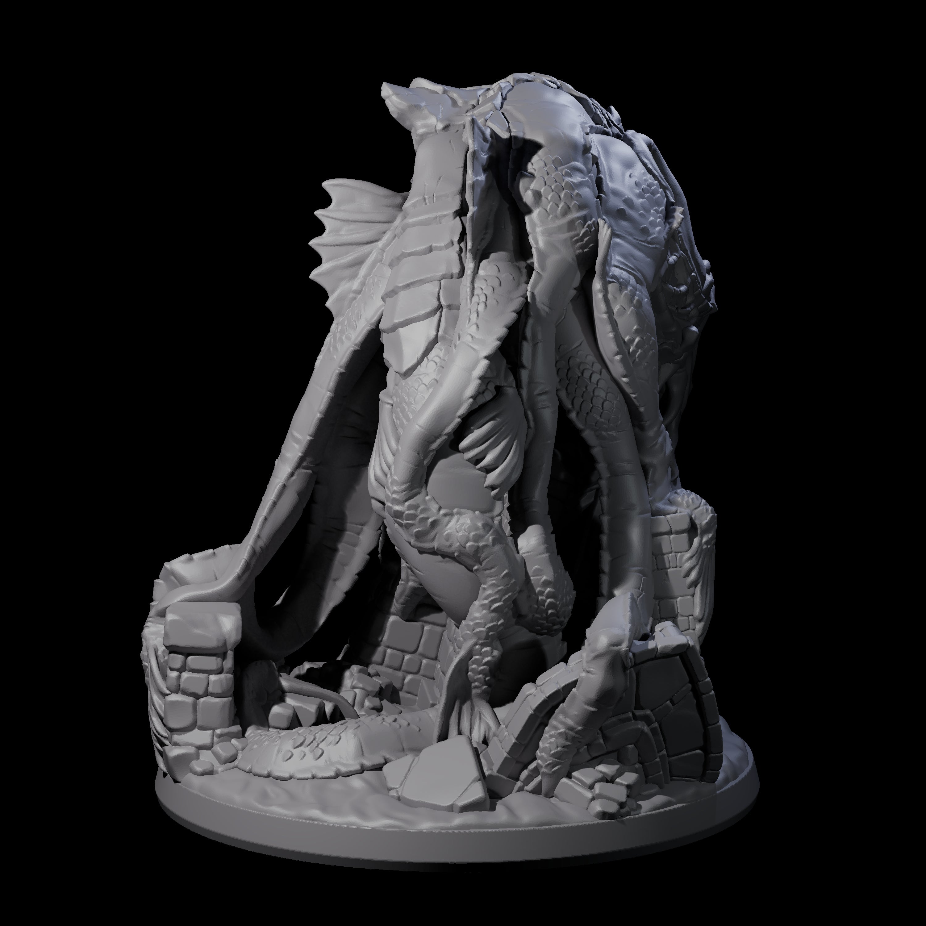 Slinking Aboleth Miniature for Dungeons and Dragons, Pathfinder or other TTRPGs