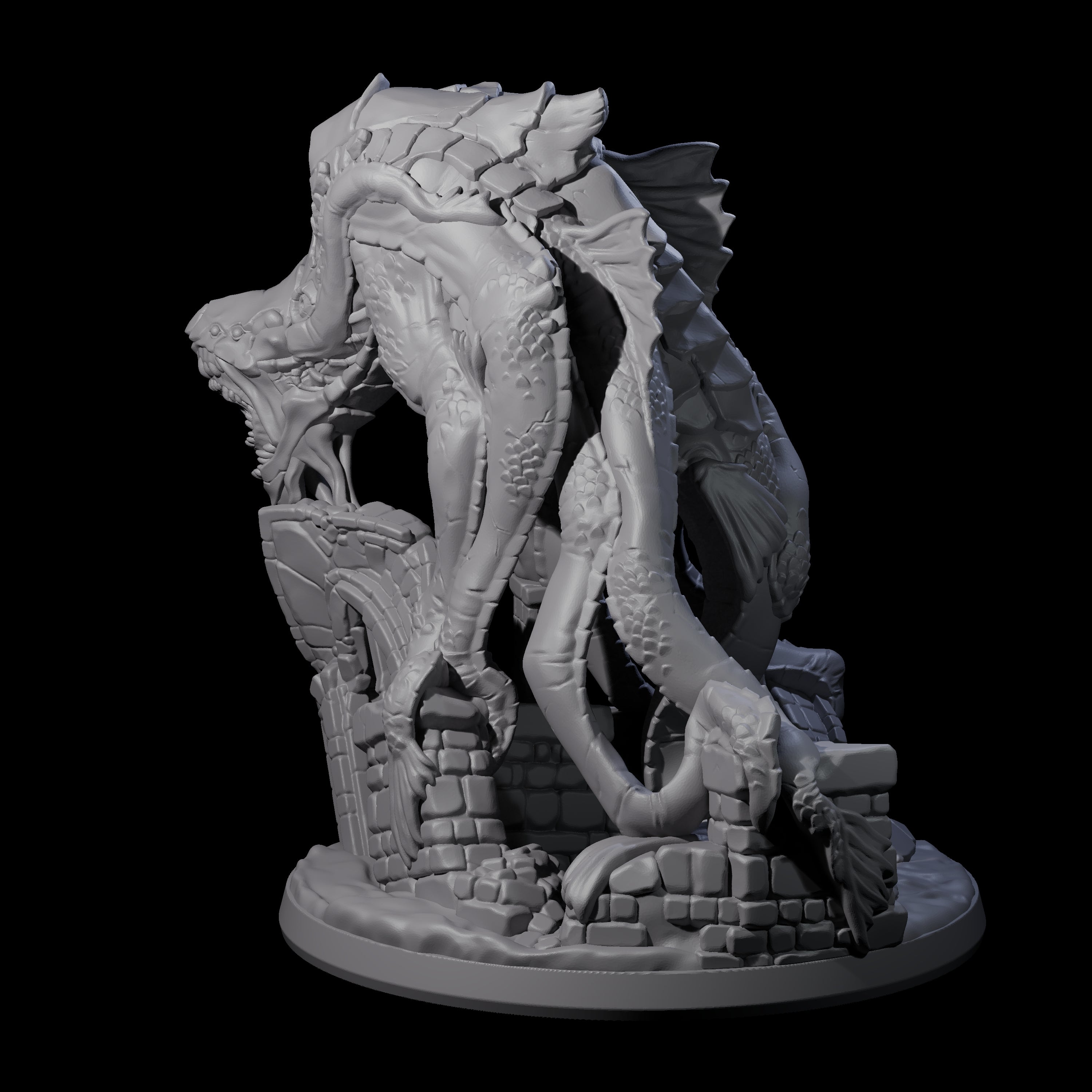 Slinking Aboleth Miniature for Dungeons and Dragons, Pathfinder or other TTRPGs