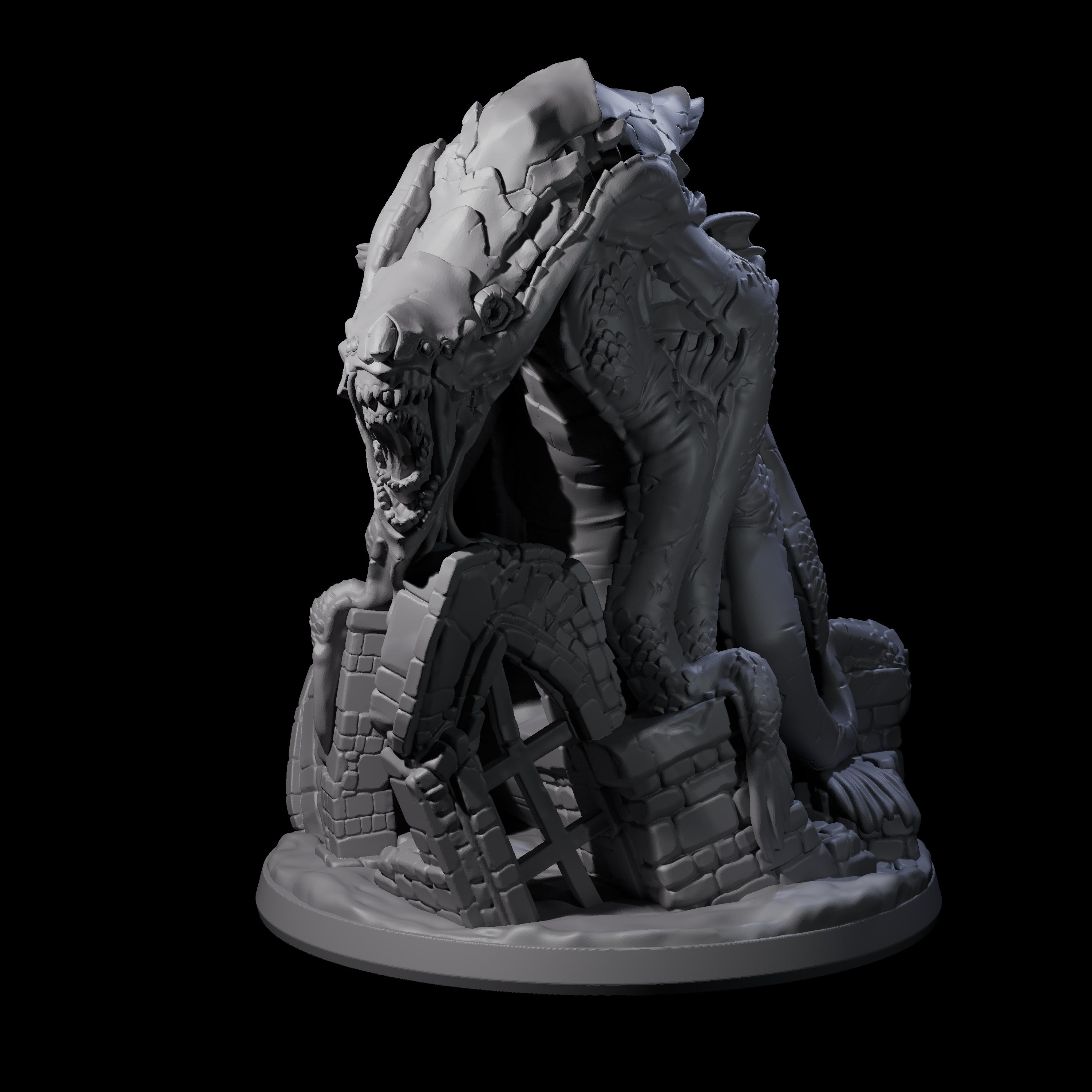 Slinking Aboleth Miniature for Dungeons and Dragons, Pathfinder or other TTRPGs