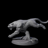 Slinking Panther B Miniature for Dungeons and Dragons, Pathfinder or other TTRPGs
