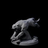 Slinking Panther B Miniature for Dungeons and Dragons, Pathfinder or other TTRPGs