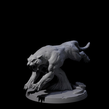 Slinking Panther B Miniature for Dungeons and Dragons, Pathfinder or other TTRPGs