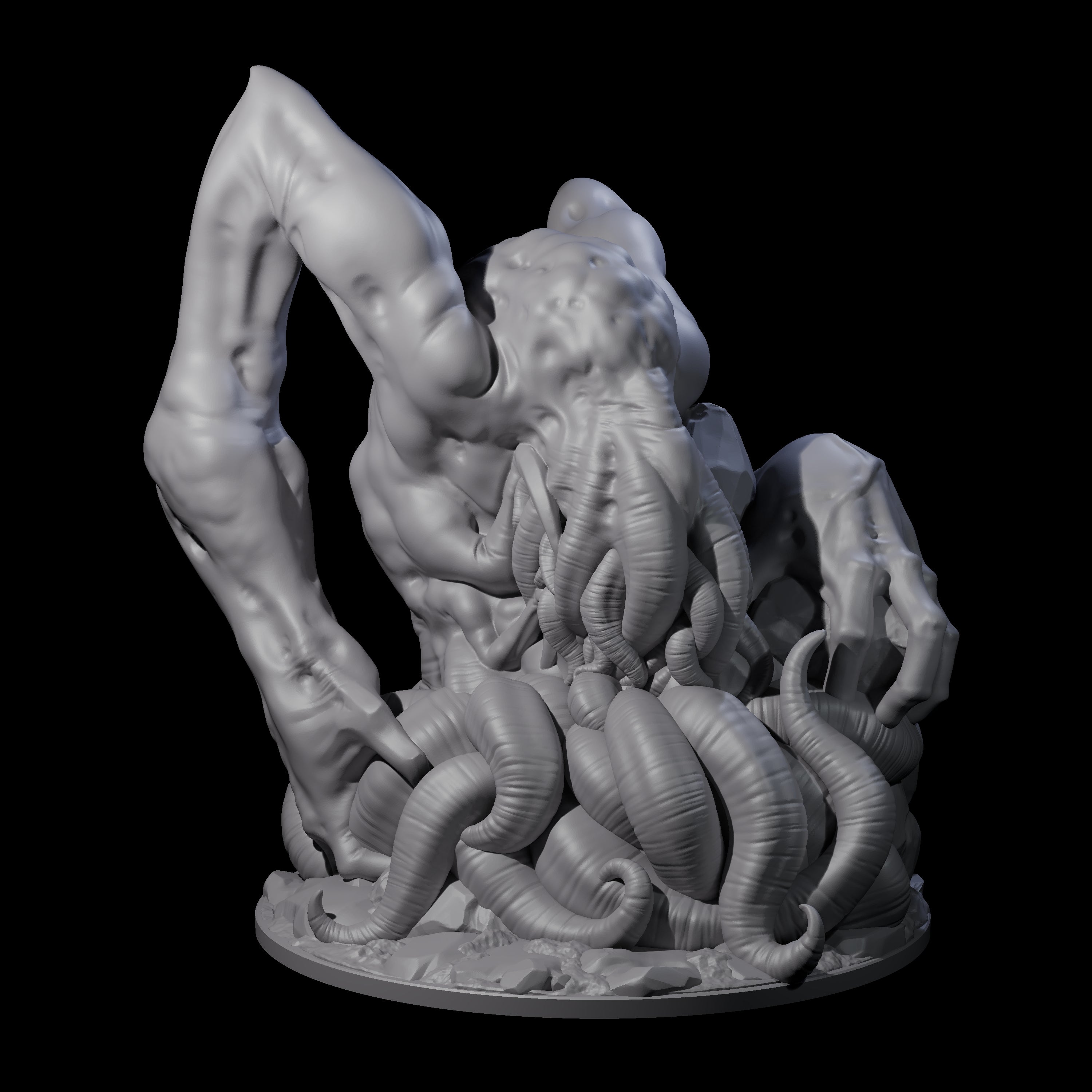 Slithering Cthulhu Aberration Miniature for Dungeons and Dragons, Pathfinder or other TTRPGs