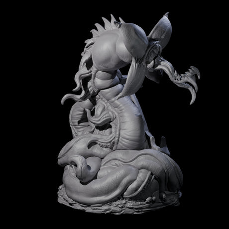Slithering Devourer Miniature for Dungeons and Dragons, Pathfinder or other TTRPGs
