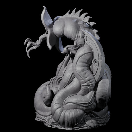 Slithering Devourer Miniature for Dungeons and Dragons, Pathfinder or other TTRPGs