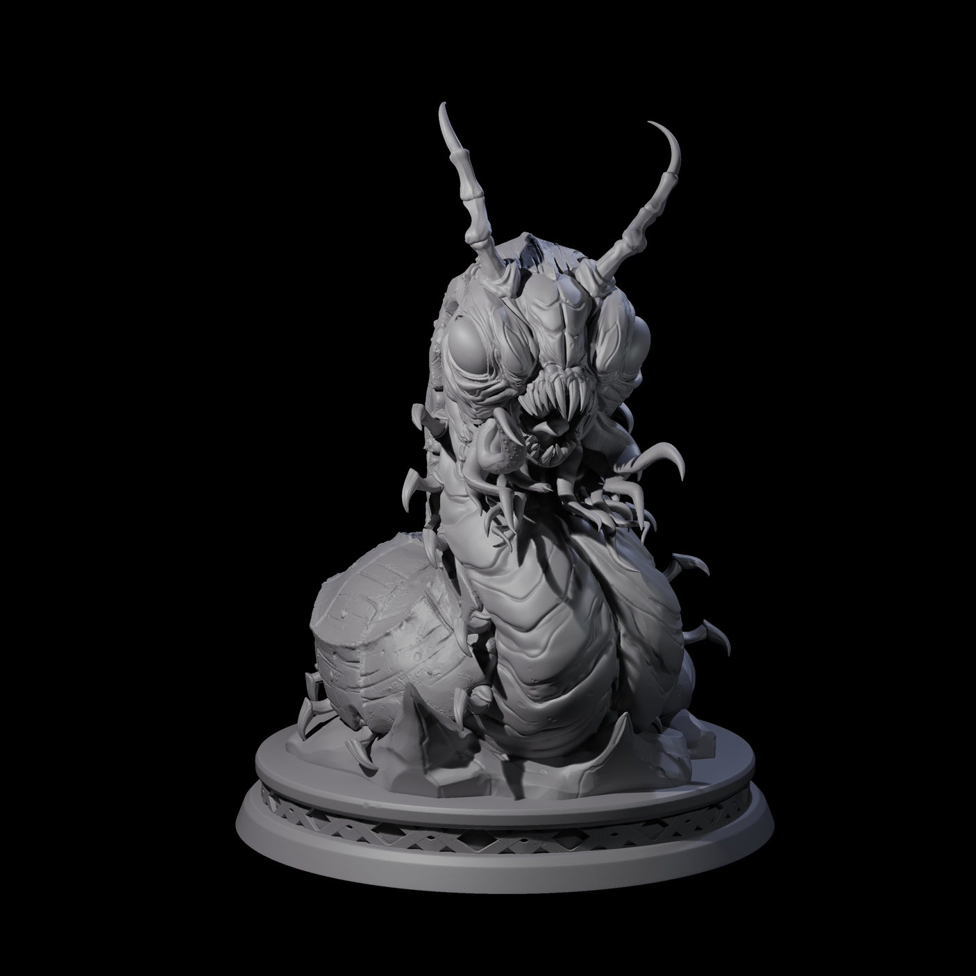 Slivering Carrion Crawler Miniature for Dungeons and Dragons, Pathfinder or other TTRPGs