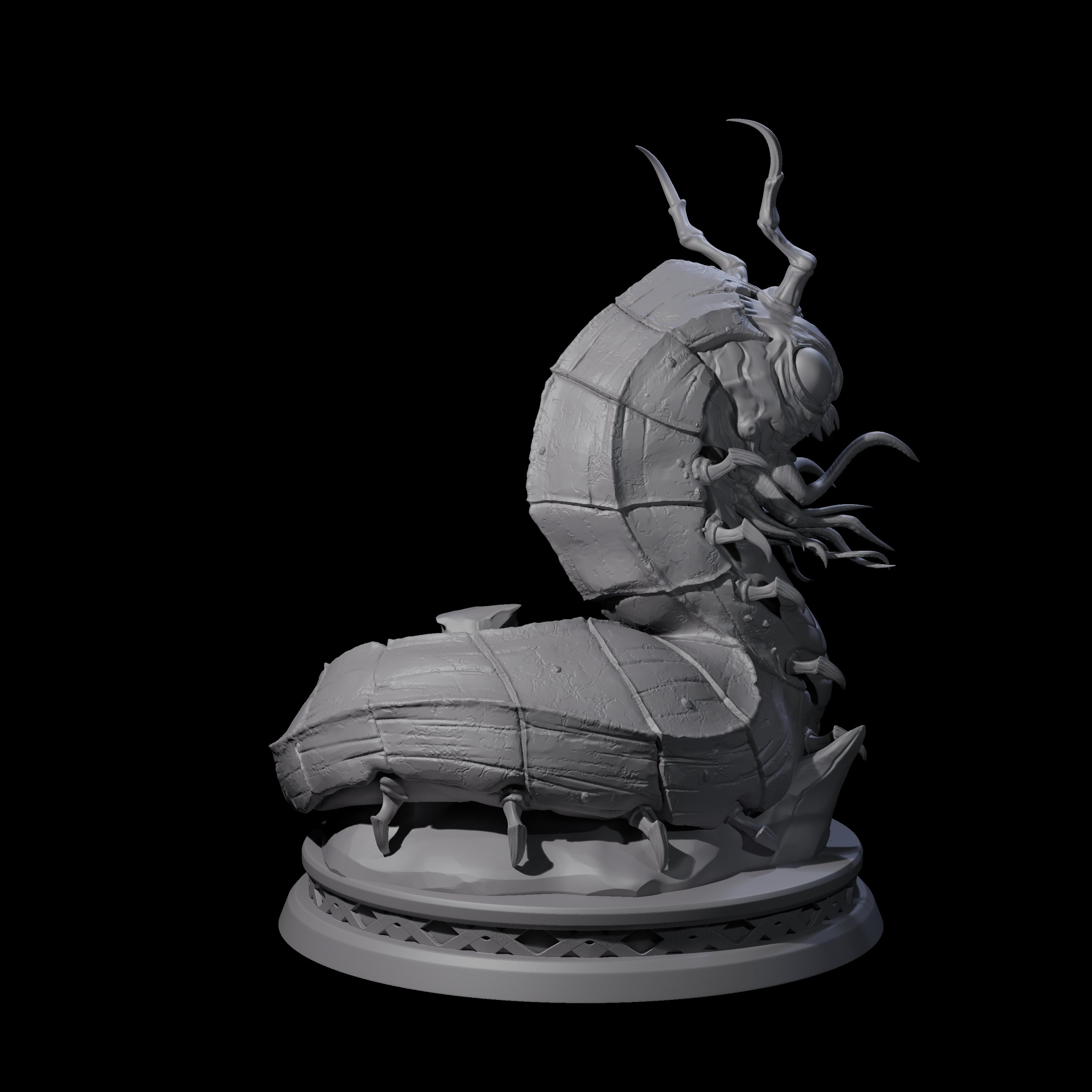 Slivering Carrion Crawler Miniature for Dungeons and Dragons, Pathfinder or other TTRPGs