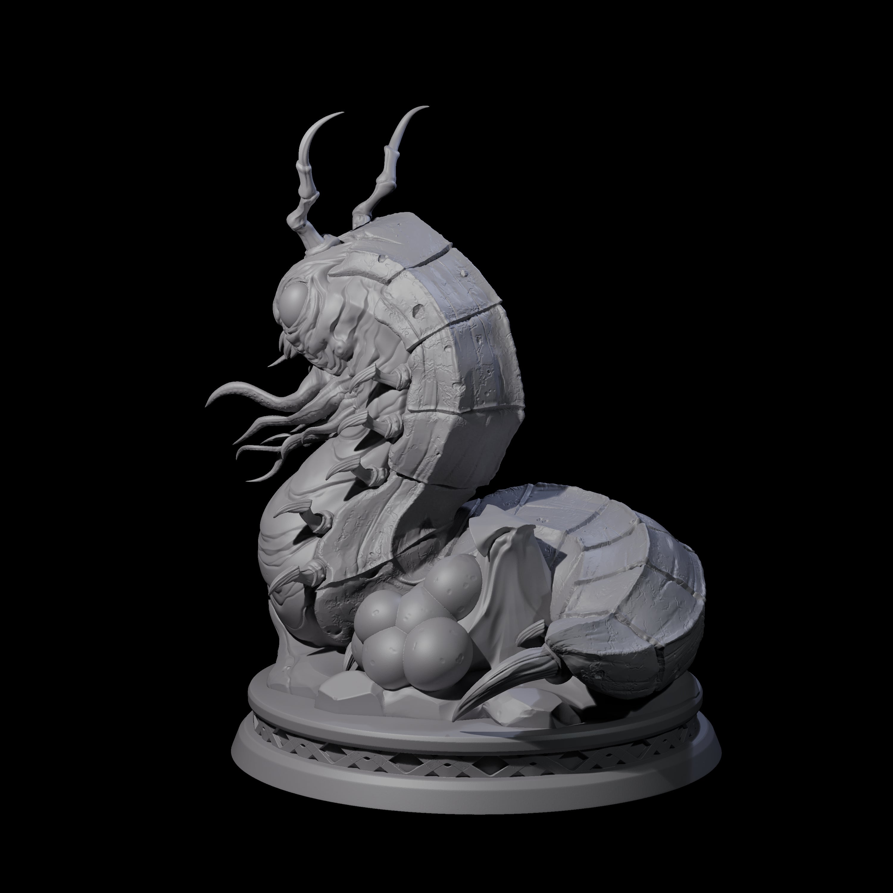 Slivering Carrion Crawler Miniature for Dungeons and Dragons, Pathfinder or other TTRPGs