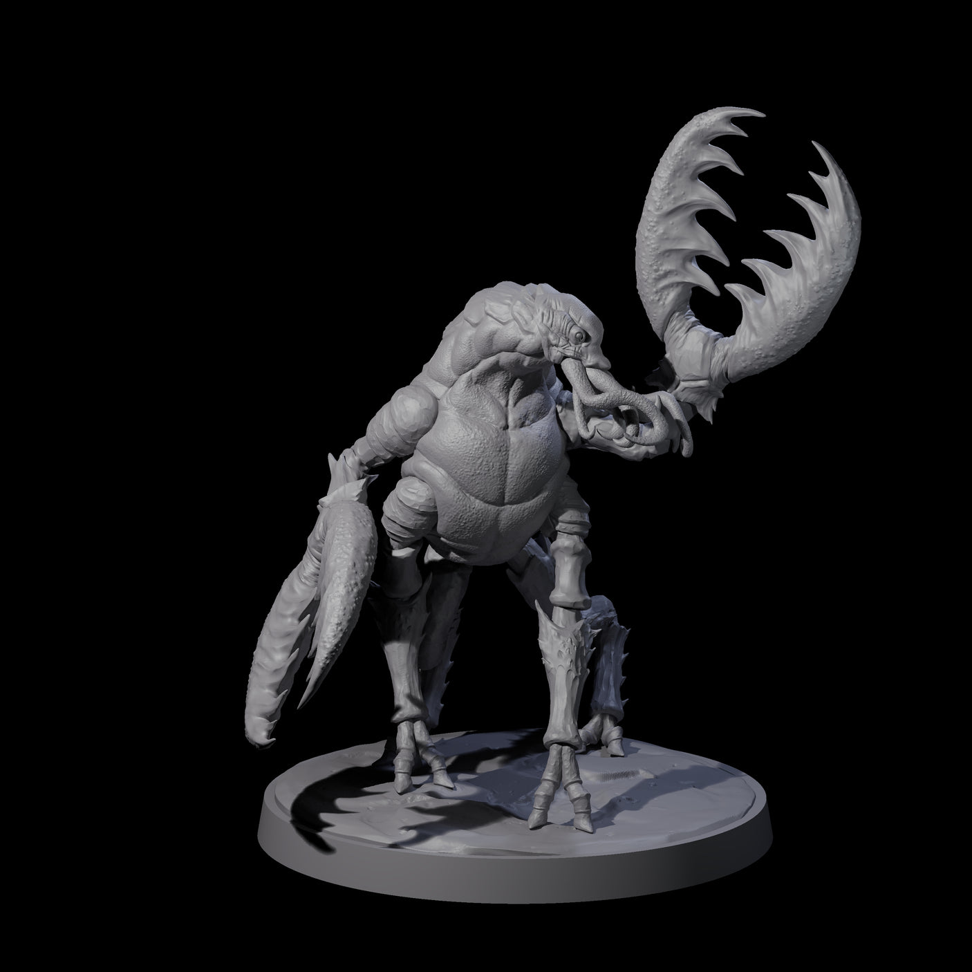 Slobbering Chuul A Miniature for Dungeons and Dragons, Pathfinder or other TTRPGs