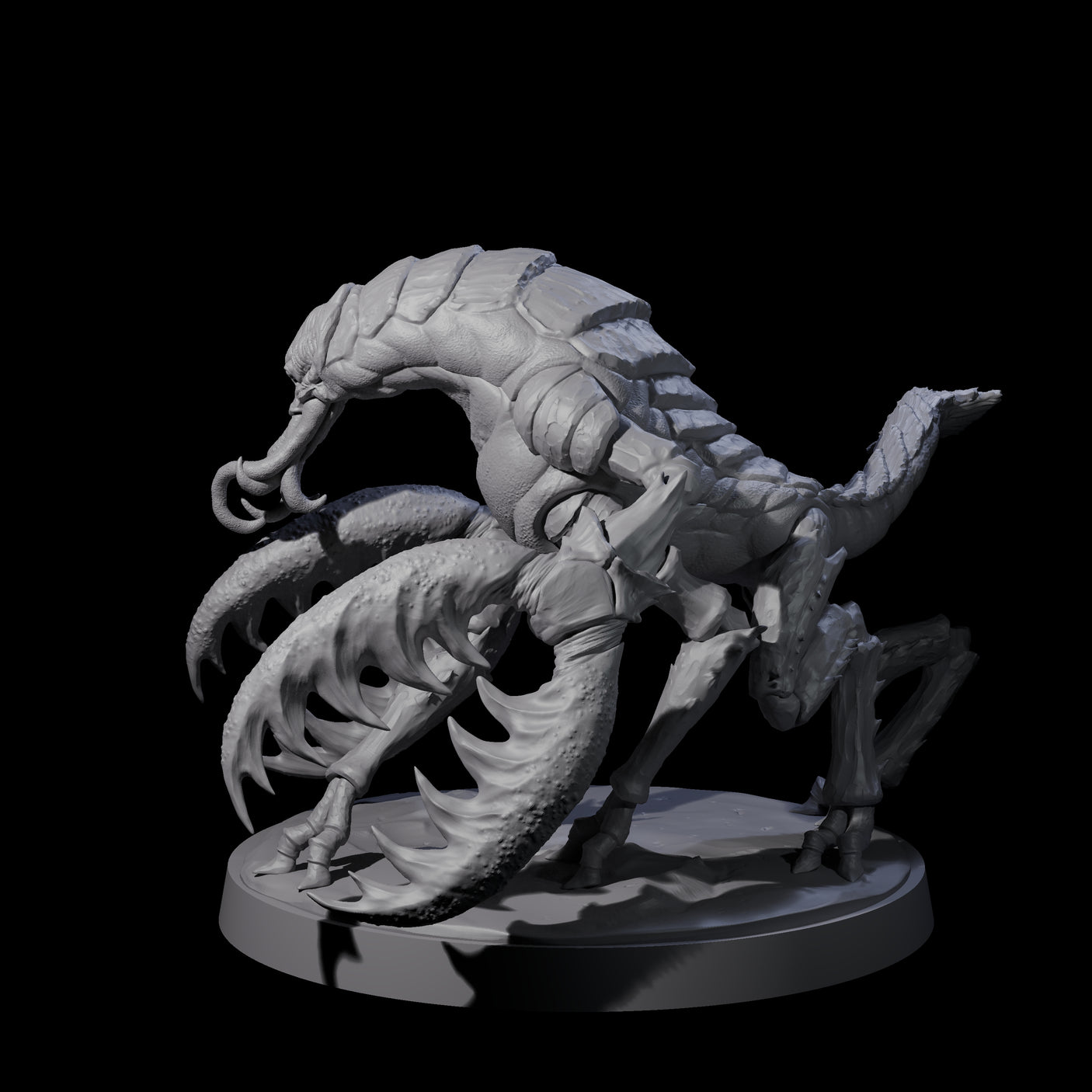 Slobbering Chuul B Miniature for Dungeons and Dragons, Pathfinder or other TTRPGs