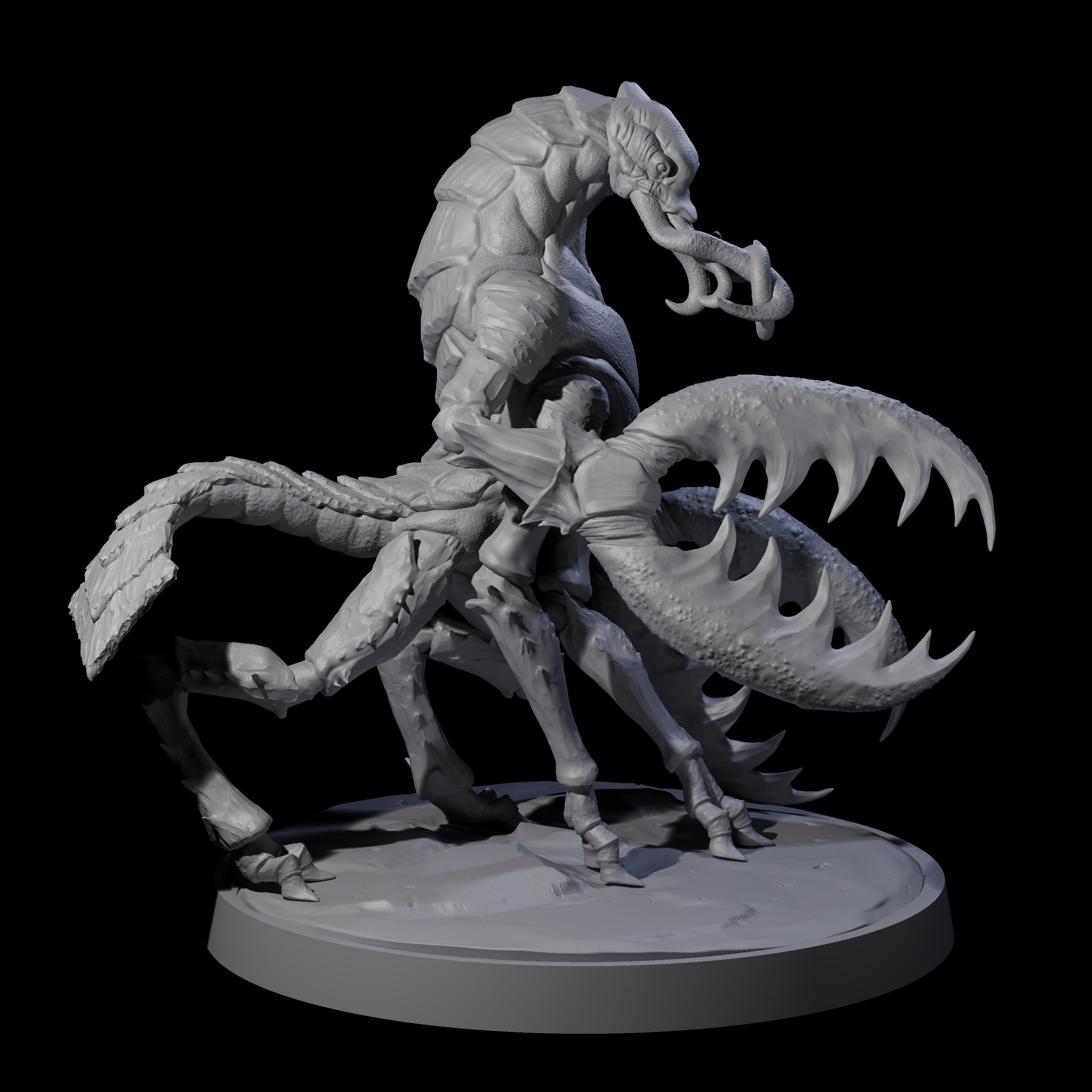 Slobbering Chuul C Miniature for Dungeons and Dragons, Pathfinder or other TTRPGs