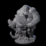 Slopping Zombie Butcher Miniature for Dungeons and Dragons, Pathfinder or other TTRPGs