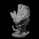 Slopping Zombie Butcher Miniature for Dungeons and Dragons, Pathfinder or other TTRPGs