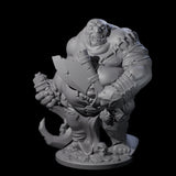 Slopping Zombie Butcher Miniature for Dungeons and Dragons, Pathfinder or other TTRPGs