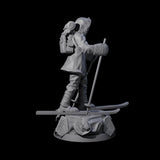 Slow Going Human Investigator Miniature for Dungeons and Dragons, Pathfinder or other TTRPGs