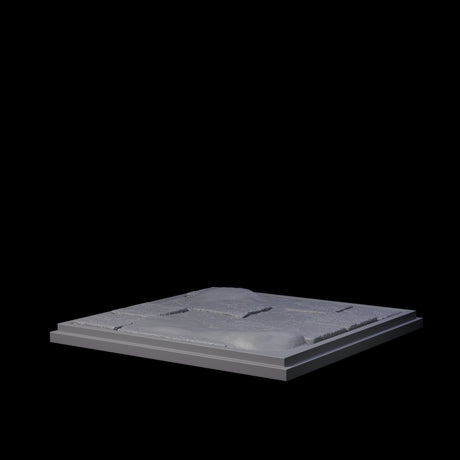 Small Arctic Terrain Tile Miniature for Dungeons and Dragons, Pathfinder or other TTRPGs