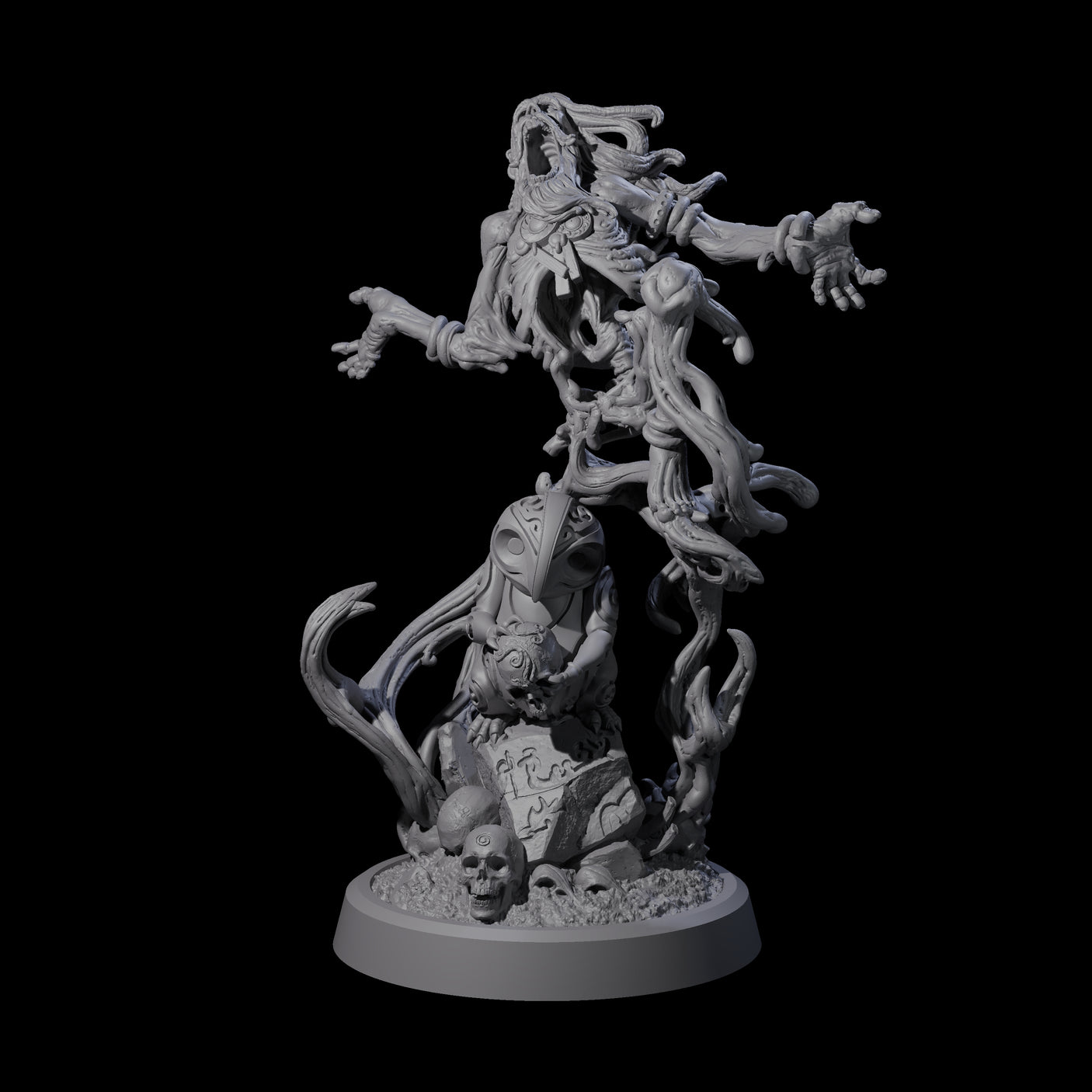 Small Owl-like Kenku Shaman A Miniature for Dungeons and Dragons, Pathfinder or other TTRPGs