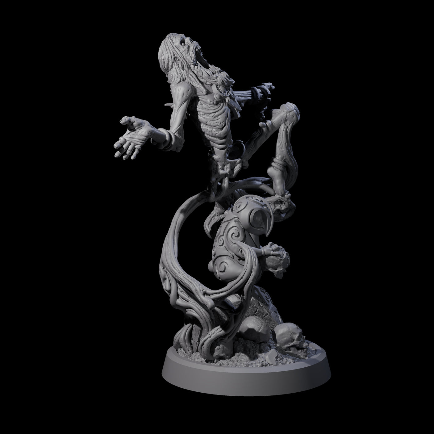 Small Owl-like Kenku Shaman A Miniature for Dungeons and Dragons, Pathfinder or other TTRPGs