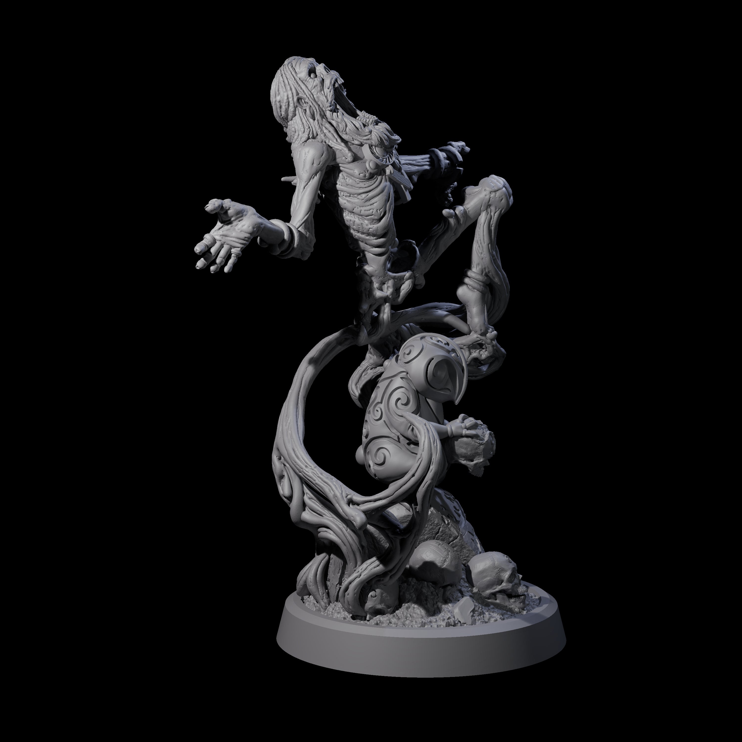 Small Owl-like Kenku Shaman A Miniature for Dungeons and Dragons, Pathfinder or other TTRPGs