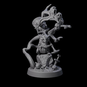 Small Owl-like Kenku Shaman B Miniature for Dungeons and Dragons, Pathfinder or other TTRPGs