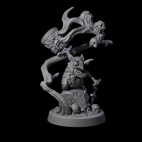 Small Owl-like Kenku Shaman B Miniature for Dungeons and Dragons, Pathfinder or other TTRPGs