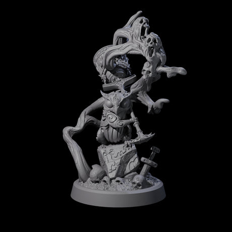 Small Owl-like Kenku Shaman B Miniature for Dungeons and Dragons, Pathfinder or other TTRPGs