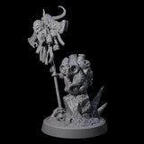 Small Owl-like Kenku Shaman C Miniature for Dungeons and Dragons, Pathfinder or other TTRPGs