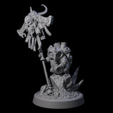 Small Owl-like Kenku Shaman C Miniature for Dungeons and Dragons, Pathfinder or other TTRPGs