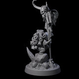 Small Owl-like Kenku Shaman C Miniature for Dungeons and Dragons, Pathfinder or other TTRPGs