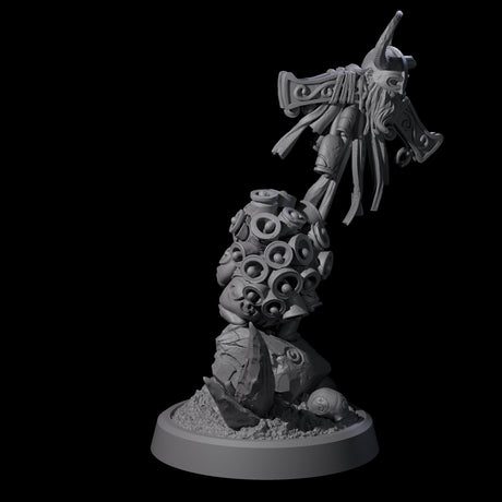 Small Owl-like Kenku Shaman C Miniature for Dungeons and Dragons, Pathfinder or other TTRPGs