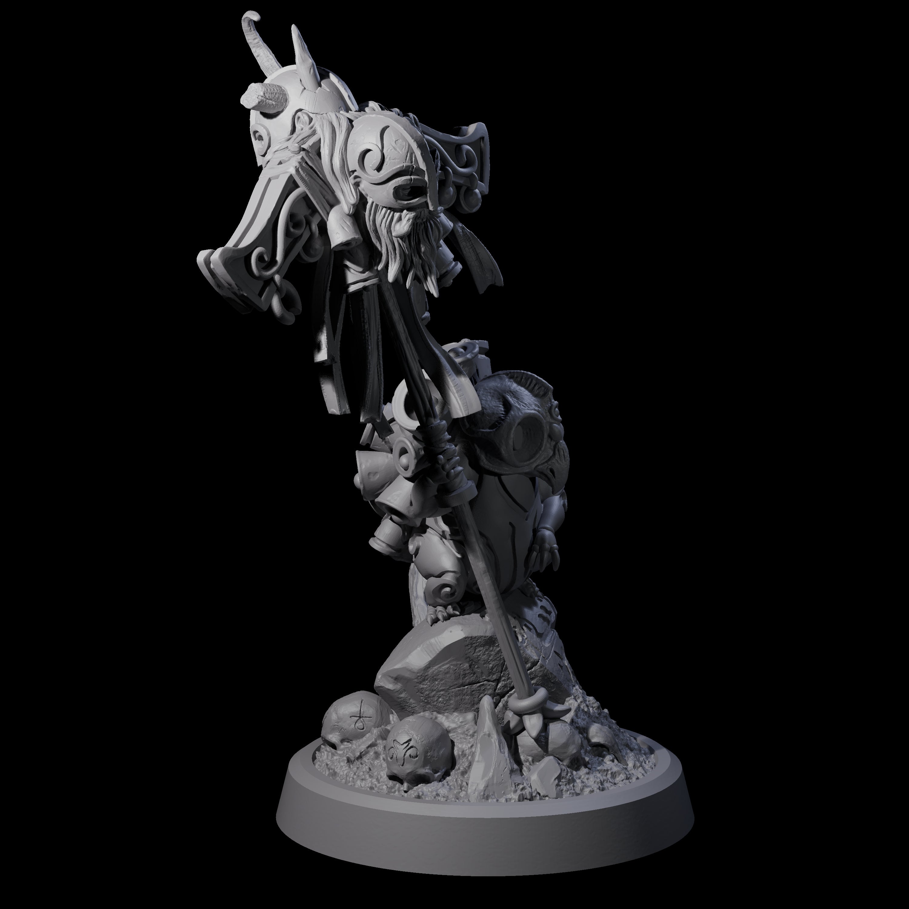 Small Owl-like Kenku Shaman C Miniature for Dungeons and Dragons, Pathfinder or other TTRPGs