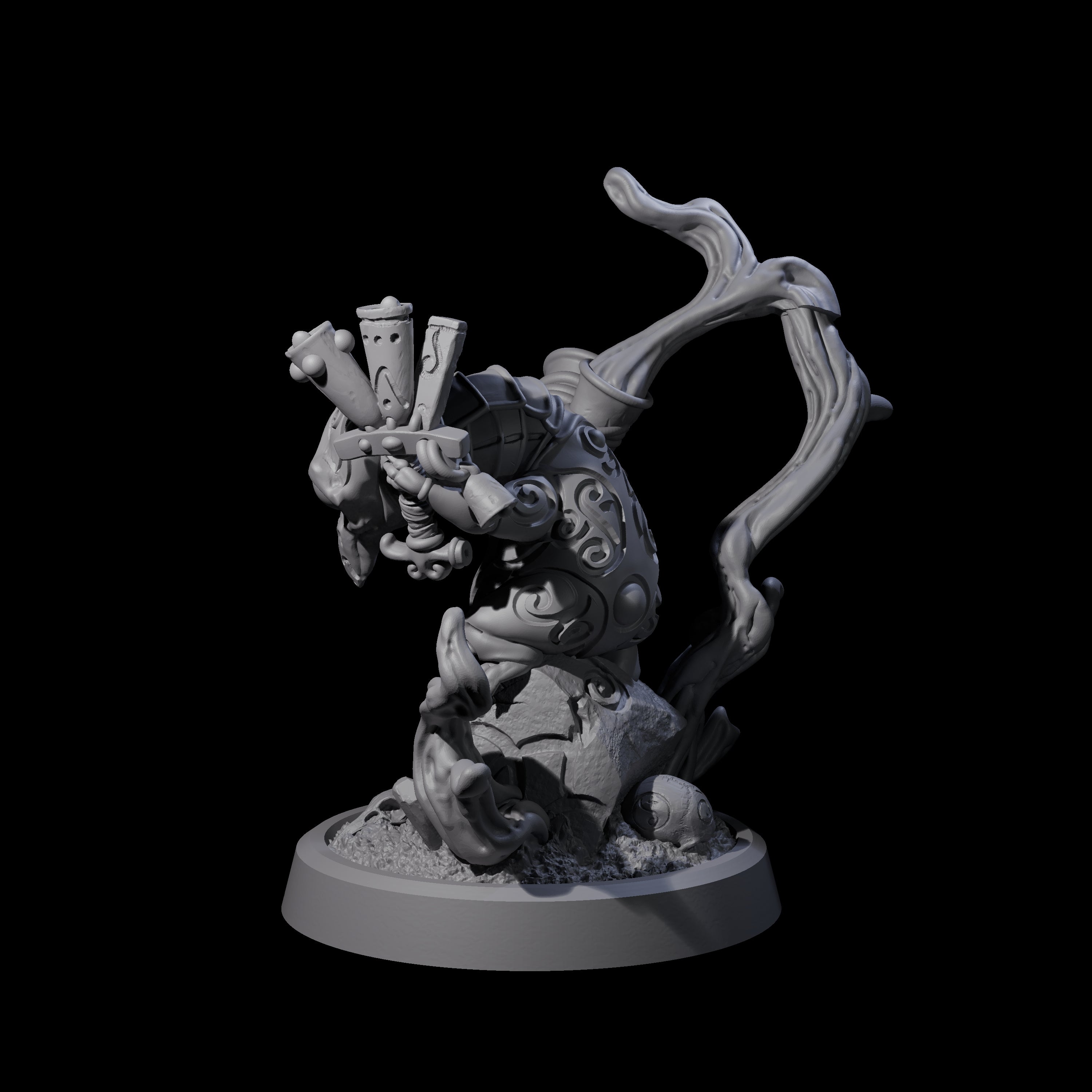 Small Owl-like Kenku Shaman D Miniature for Dungeons and Dragons, Pathfinder or other TTRPGs