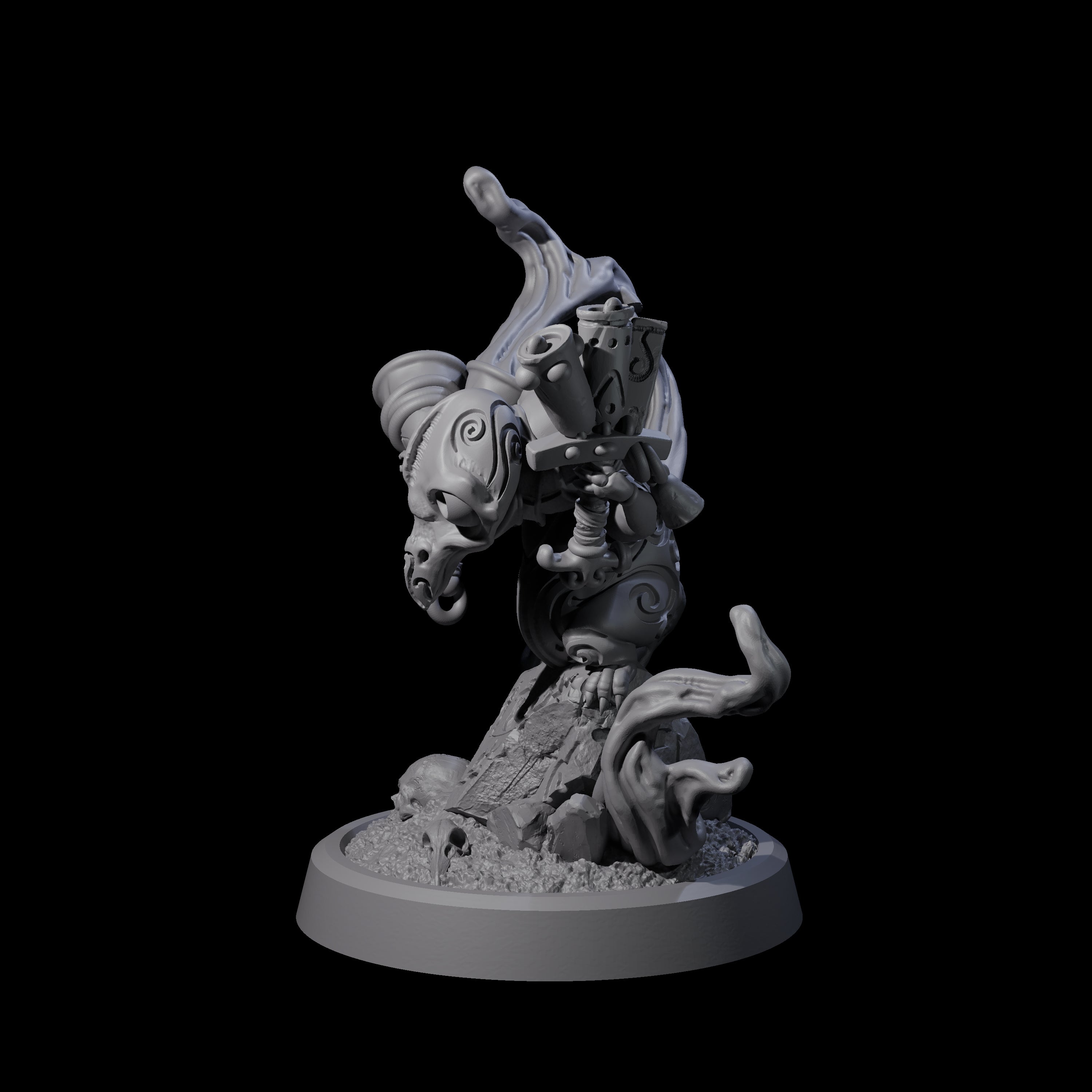 Small Owl-like Kenku Shaman D Miniature for Dungeons and Dragons, Pathfinder or other TTRPGs