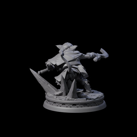 Small Ratfolk Rogue Miniature for Dungeons and Dragons, Pathfinder or other TTRPGs