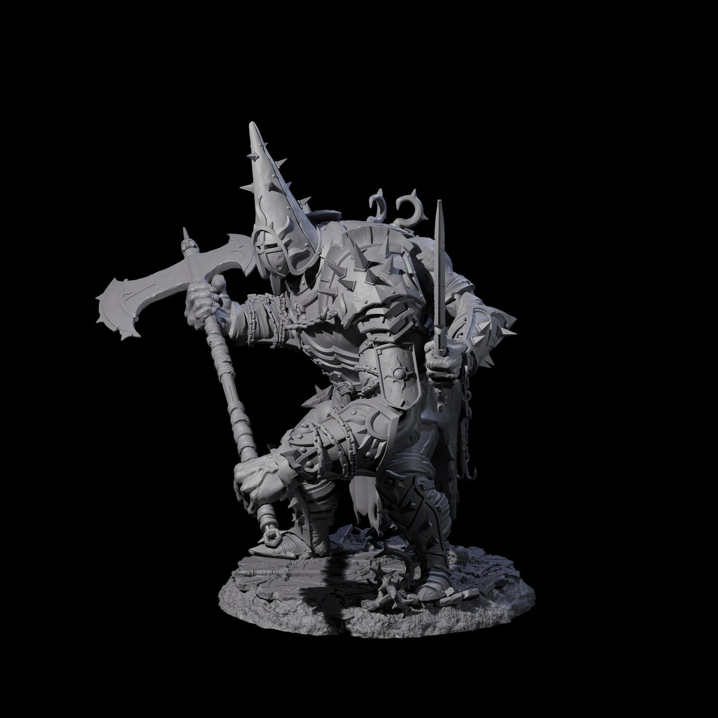 Smashing Helmed Horror A Miniature for Dungeons and Dragons, Pathfinder or other TTRPGs